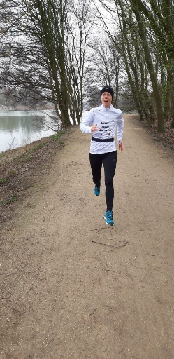 Toelle bei der Vorbereitung auf den Halbmarathon